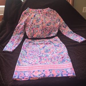 Lily Pulitzer Two Piece Skirt Set